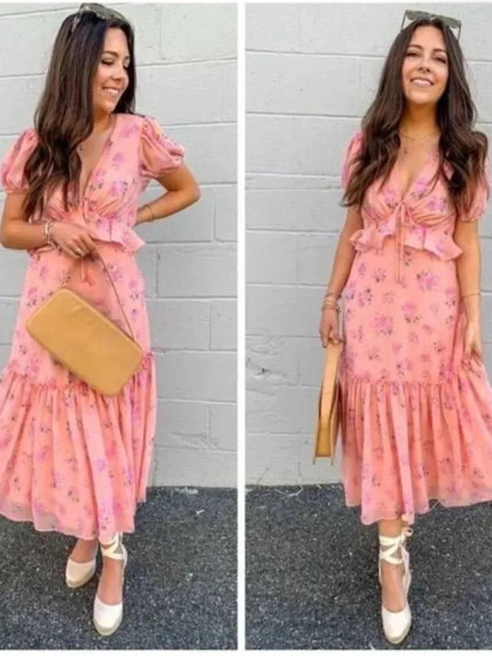 Love Shack Fancy X Target Fleur Midi Dress In Pink Melon Size 12